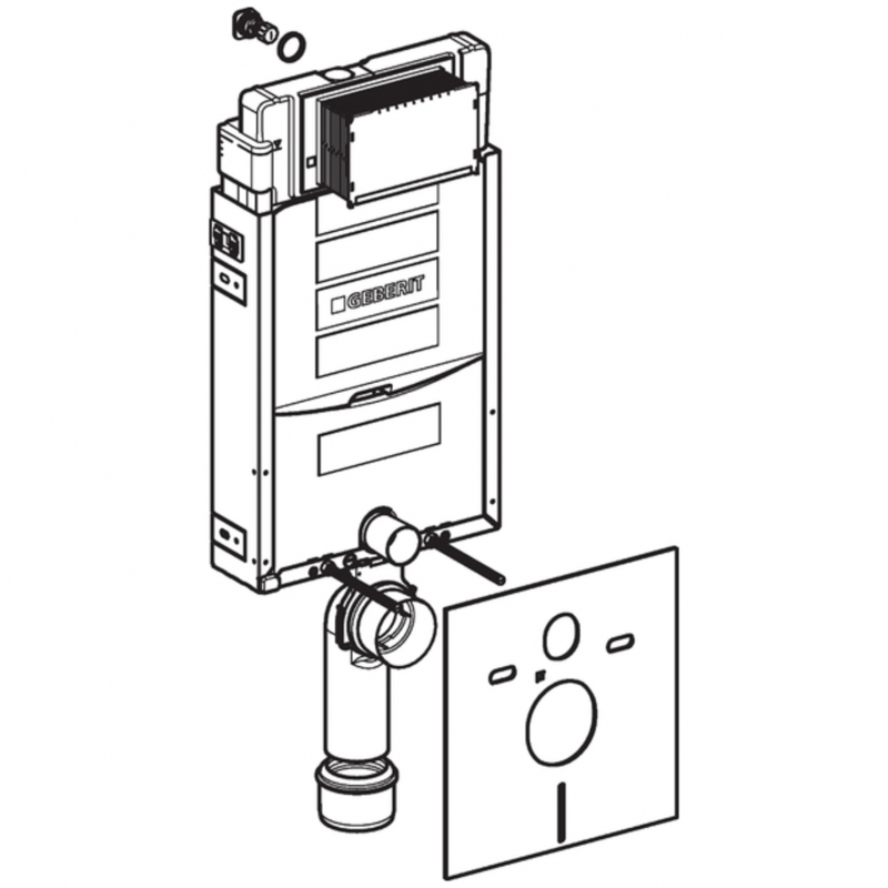 Geberit Sigma Wand-WC-Element Kombifix Plus mit Unterputz ... Geberit Sigma Wand-WC-Element Kombifix Plus mit Unterputz ...