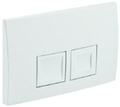 Geberit Abdeckplatte Delta50 weiss-alpin f.2-Mengen-Spülung,für UP-SPK 100 GE