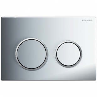 Geberit Abdeckpl.Omega20 für 2-Mengen-Spülung hgl.verchromt/seidengl./hgl.verchromt