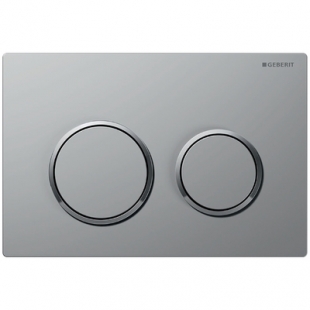 Geberit Abdeckpl.Omega20 für 2-Mengen-Spülung seidengl.verchromt/hgl./seidengl.verchr.